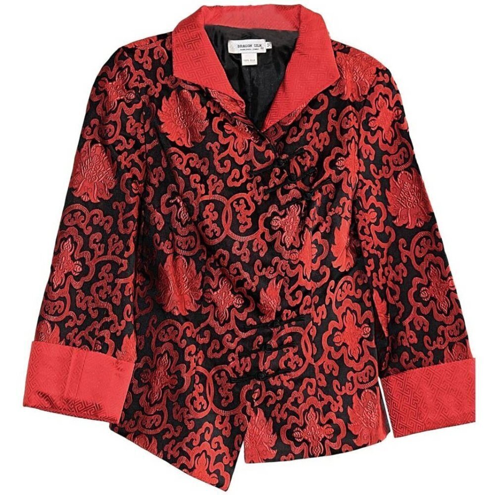 NEW - Dragon Silk - San Francisco - Chinese Silk Kimono Jacket, Medium